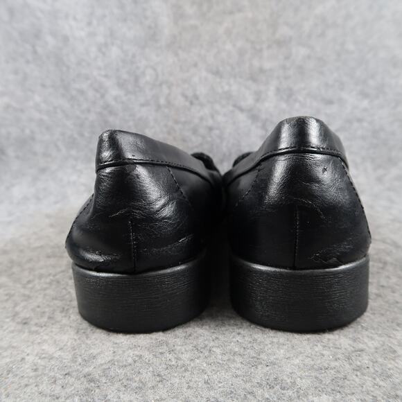 Call It Spring Shoes Womens 7 Penny Loafers Casual Classic Black Slip On Moc Toe - Picture 6 of 12